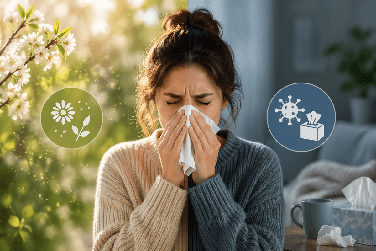 Seasonal Allergies or a Common Cold? How to Tell the Difference