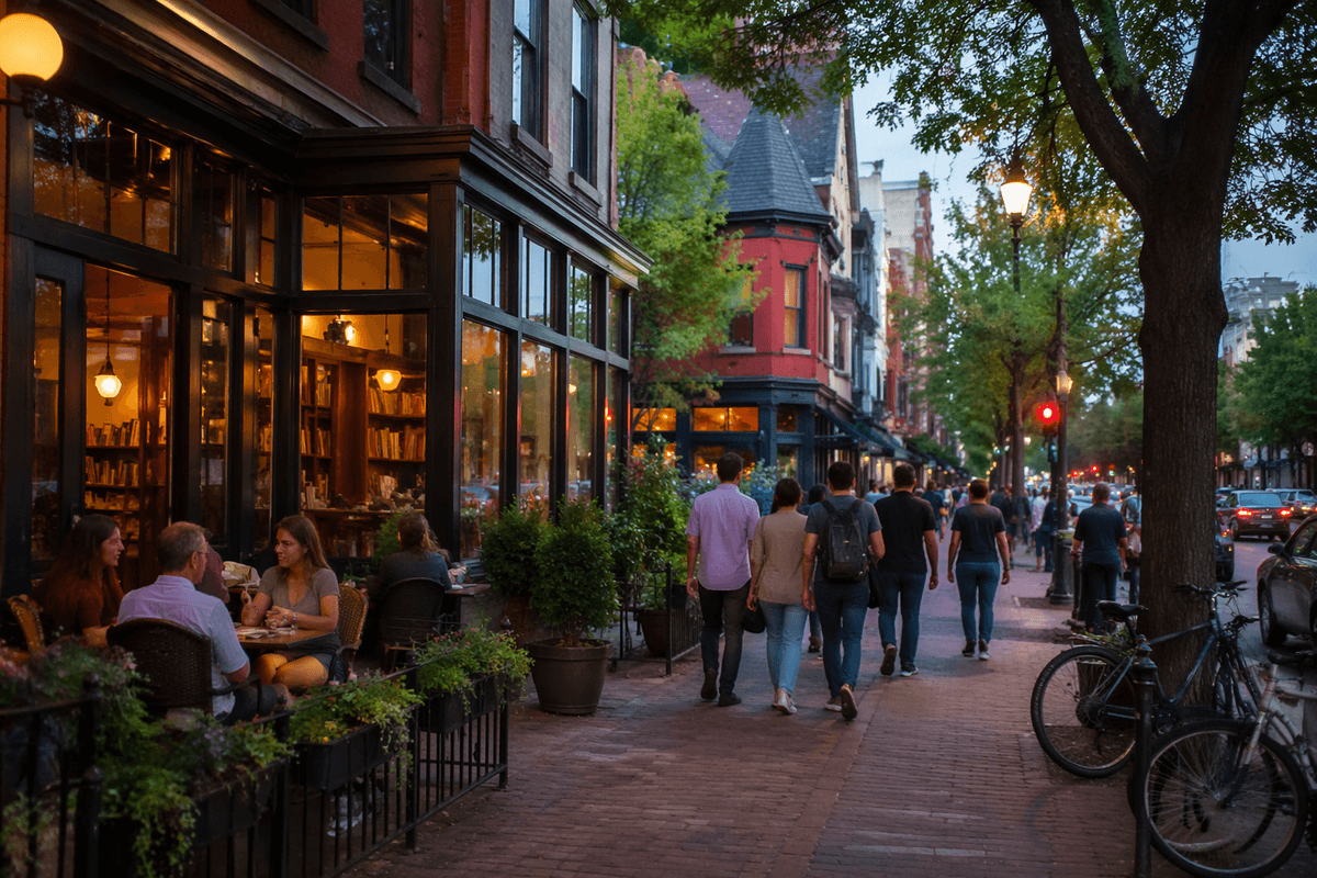 Day 1: Dupont orientation—Must:Kramerbooks;Opt:Phillips;Skip:shopping